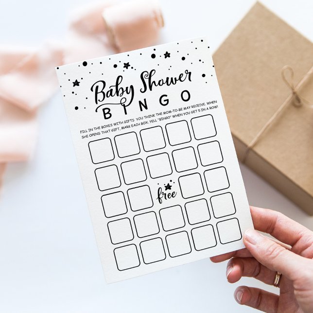 Cartão de jogo de Bingo de Chá de Bebê Festa de Ch (Criador carregado)