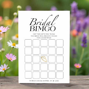 Cartão de jogo de bingo de chá de panela minimalis
