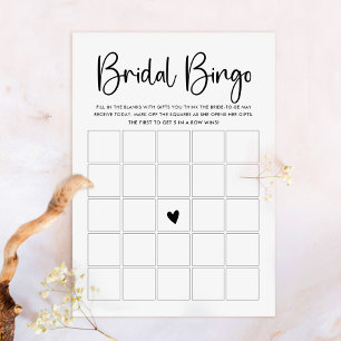 Cartão de Jogo de Bingo de Letra Moderna