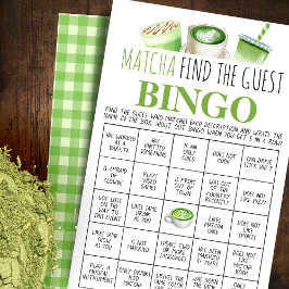 Cartão de Jogo de Bingo Encontre o Convidado Match