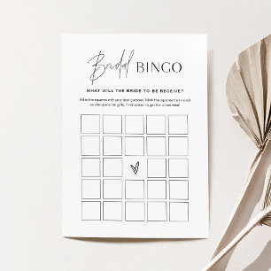 Cartão de Jogo de Bingo Minimalista HARLOW
