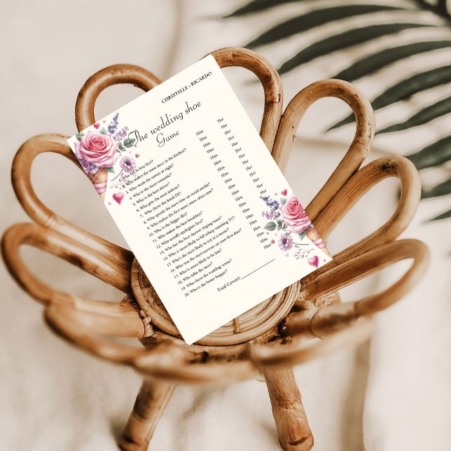 Cartão de jogo de calçado de Boho Sorvete Weding (Criador carregado)