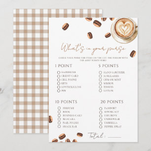 Cartão de Jogo de Chá de Bebê Baby is Brewing Coff