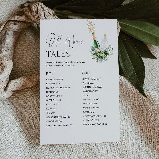 Cartão de Jogo de Chá de fraldas de Histórias de E (Criador carregado)