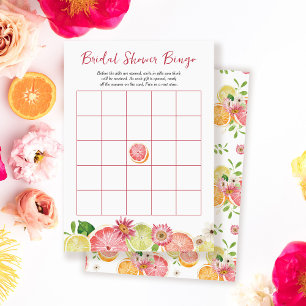 Cartão de Jogo de Chá de panela Citrus Bingo