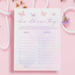 Cartão de Jogo de Chá de panela de Borboleta Adivi