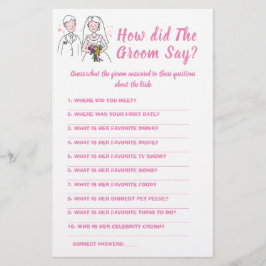 Cartão de Jogo de chá de panela O que o Groom diss