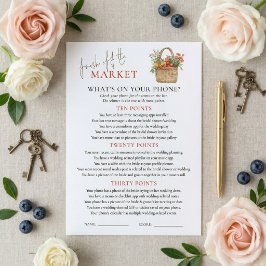 Cartão de jogo de Chá de panela por telefone