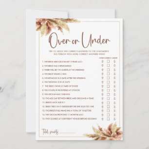 Cartão de Jogo de Chuveiro de Noiva com Grama das 