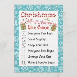 Cartão de Jogo de Festa de Natal Dirty Santa 