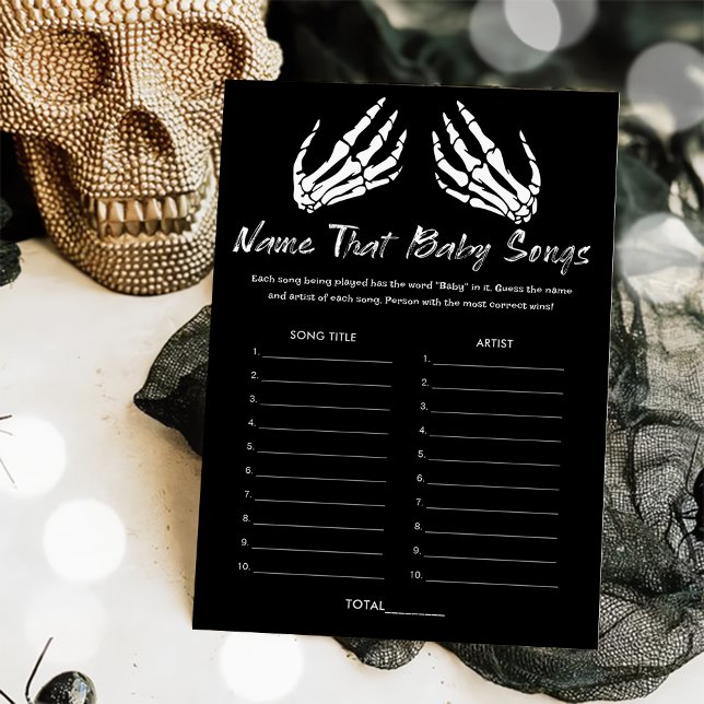 Cartão de Jogo de Música de Bebê para Chá de Bebê (Criador carregado)