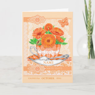 Cartão de Jogo de Outubro de Nascimento e Gem