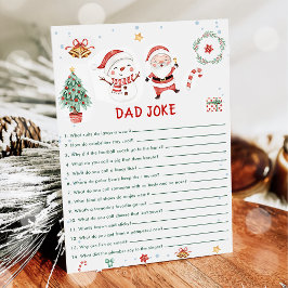 Cartão de Jogo de Piada de Papai do Natal de Natal