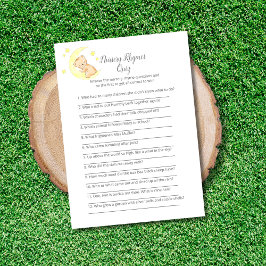 Cartão de Jogo de Rhymes de Nursery Quiz Baby Spri