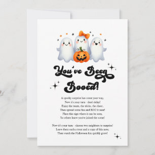 Cartão de Jogo de Vizinhança do Halloween Você Foi