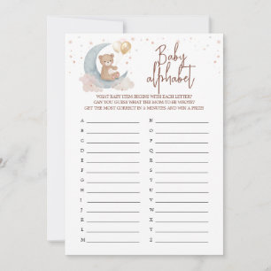 Cartão de Jogo do Bebê ABC Moon