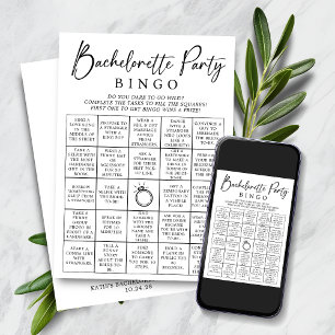 Cartão de Jogo do Bingo Bachelorette