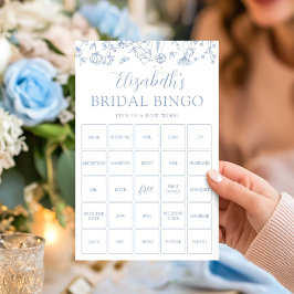 Cartão de Jogo Floral Bingo Personalizável