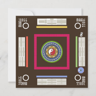 Cartão de Jogo Mah Jongg