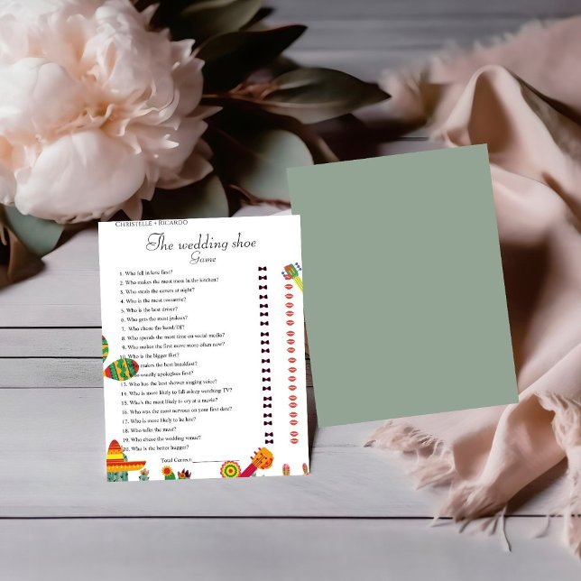 Cartão de jogo para despedida de solteira Taco Bou (Criador carregado)