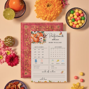 Cartão de Jogo para Previsões de Bebê de Abate