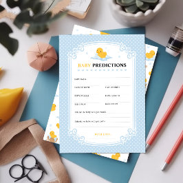 Cartão de Jogo Predicações do Bebê Bath Pato Amare