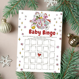 Cartão de Jogos de Bingo de Baby Shower de Natal G