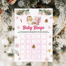 Cartão de Jogos de Bingo de Natal Bebê Papai Noel 