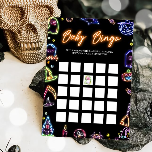 Cartão de Jogos de Bingo Sombrio com Iluminação de (Criador carregado)