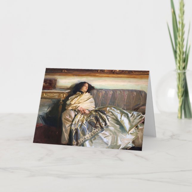 Cartão de John Singer Sargent Nonchaloir (Frente)