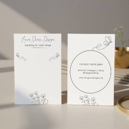 Cartão de Joia Personalizada Floral Floral de Borb