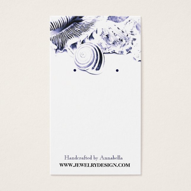 Cartão de Joia Personalizado do Detentor do Tema d (Frente)