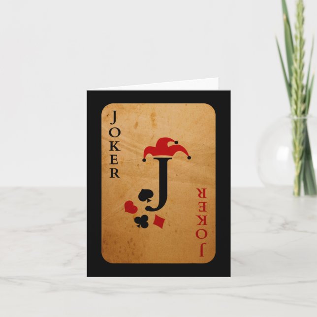 Cartão de Joker - Traje de Halloween (Frente)