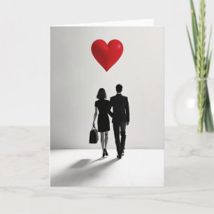 Cartão de Jornada de Amor Minimalista