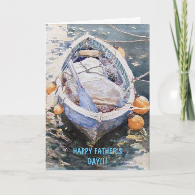 Cartão de lançamento dobrado do "Dia de os pais fe (Frente)