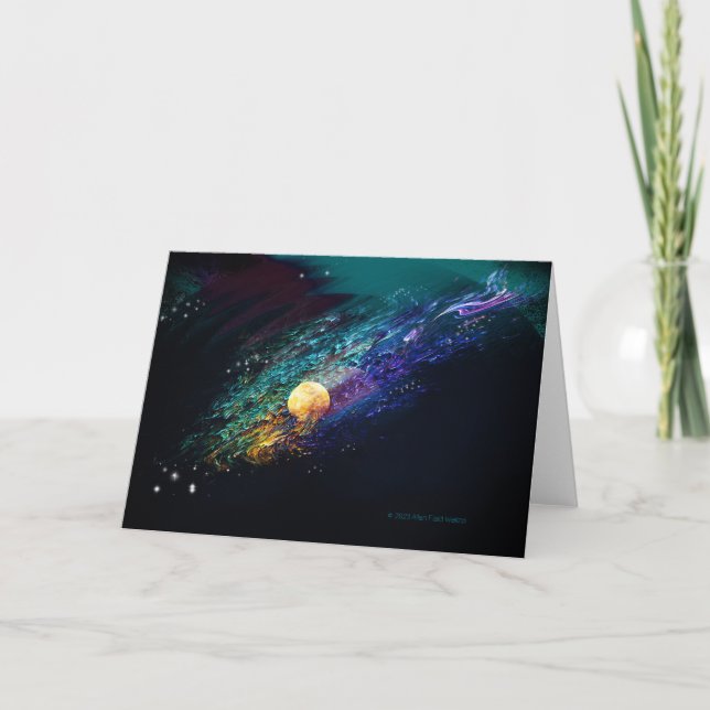 Cartão de lançamento "Fiery Moon #2" (Frente)