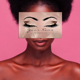 Cartão de Lealdade 10 Lash Rosa Dourado Coroa Dour