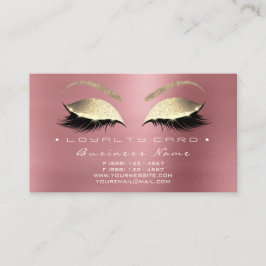 Cartão de Lealdade 6 Beliscando Rosa cor-de-rosa D