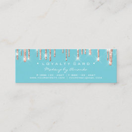 Cartão de Lealdade 6 Punch Makeup Beauty Heart Ros