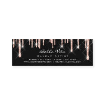 Cartão de Lealdade 6 Punch Makeup Beauty Heart Ros