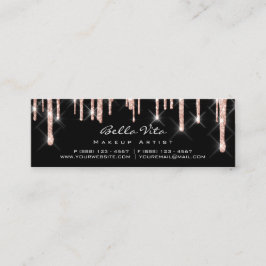 Cartão de Lealdade 6 Punch Makeup Beauty Heart Ros