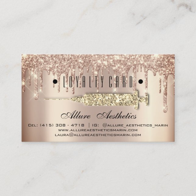 Cartão de Lealdade 6 Seringa B12 para a saúde da b (Frente)