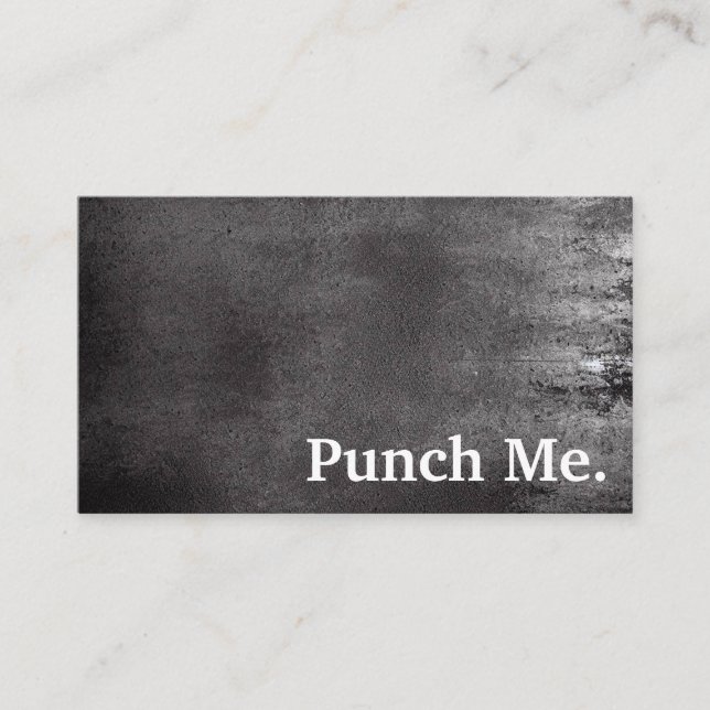 Cartão de Lealdade a Preto Minimalista Moderno (Frente)