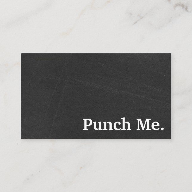 Cartão de Lealdade a Preto Minimalista Moderno (Frente)