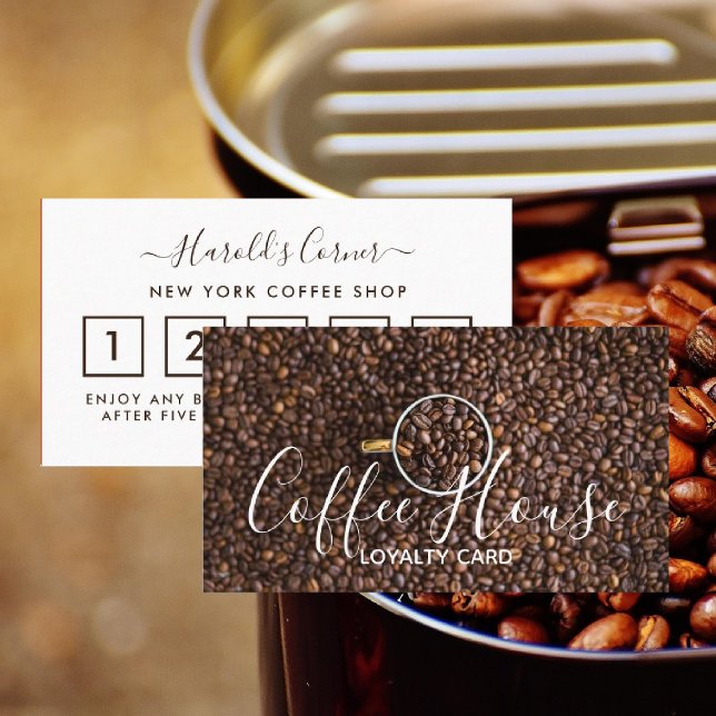 Cartão de Lealdade Compre Café - Taça Bean Café (Criador carregado)