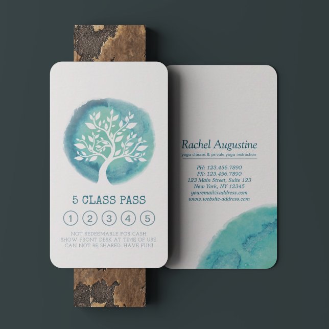 Cartão de Lealdade de Classe de Instrutor de Medit (Criador carregado)