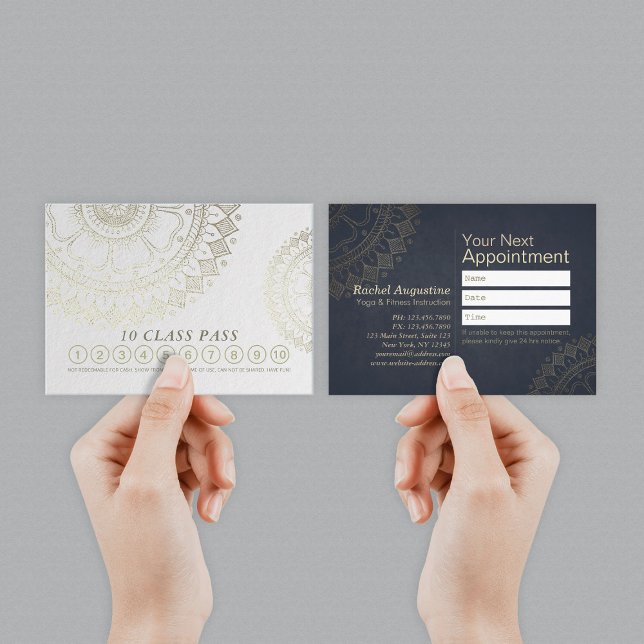 Cartão de Lealdade de Classe de Instrutor de Medit (Criador carregado)