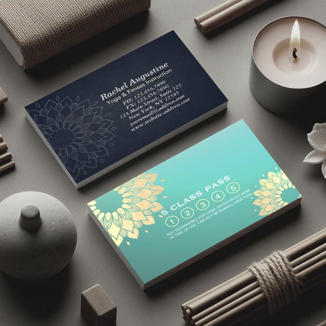 Cartão de Lealdade de Classe de Instrutor de Medit (Criador carregado)