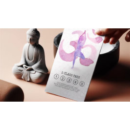 Cartão de Lealdade de Classe de Símbolo Om Instrut