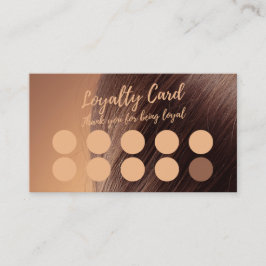 Cartão de Lealdade Elegante Minimalista Salon e Ba